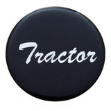 Air Brake Knob Tractor Screw-On Black Glossy Sticker Chrome Knob UP#23222