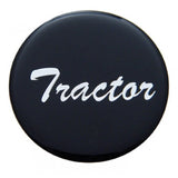 Air Brake Knob Tractor Screw-On Black Glossy Sticker Chrome Knob UP#23222