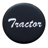 Air Brake Knob Tractor Screw-On Black Glossy Sticker Chrome Knob UP#23222
