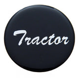 Air Brake Knob Tractor Screw-On Black Glossy Sticker Chrome Knob UP#23222