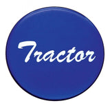 Air Brake Knob Tractor Screw-On Blue Glossy Sticker Chrome Knob UP#23223