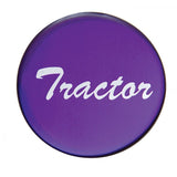 Air Brake Knob Tractor Screw-On Purple Glossy Sticker Chrome Knob UP#23225