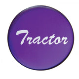 Air Brake Knob Tractor Screw-On Purple Glossy Sticker Chrome Knob UP#23225