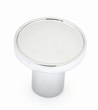 Air Brake Knob Trailer Screw-On 1-3/4" Blue Glossy Sticker Chrome Knob UP#23230