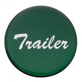 Air Brake Knob Trailer Screw-On Green Glossy Sticker Chrome Knob UP#23231