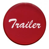 Air Brake Knob Trailer Screw-On 1-3/4" Red Glossy Sticker Chrome Knob UP#23233