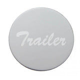 Air Brake Knob Trailer Screw-On Silver Glossy Sticker, Chrome UP#23234