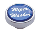 Wiper Washer Knob for 1/4" Shaft Universal Fit Blue Glossy Sticker UP#23244