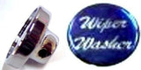 Wiper Washer Knob for 1/4" Shaft Universal Fit Blue Glossy Sticker UP#23244