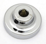 Knob Fan Air Green 1" Aluminum Sticker, Chrome, Set Screw Mount UP#23057 Each