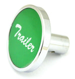 UP Trailer Knob Short Pin Mount for Peterbilt Green Aluminum Sticker #23274