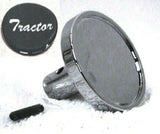 Air Brake Knob Pin Mount Tractor Black Glossy Chrome Knob 1 1/8" Tall UP#23288