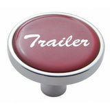 UP Air Brake Trailer Knob Pin Mount Red Glossy Sticker 1 1/8" Tall #23300