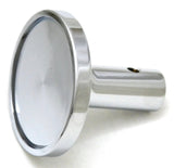 Air Brake Knob Pin Mount Trailer Black Glossy Chrome Knob 1-1/2" Tall UP#23342