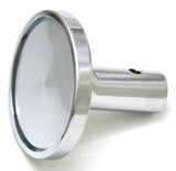 Air Brake Knob Pin Mount Trailer Black Glossy Chrome Knob 1-1/2" Tall UP#23342