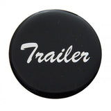 Air Brake Knob Pin Mount Trailer Black Glossy Chrome Knob 1-1/2" Tall UP#23342