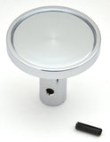 Air Brake Knob Pin Mount Trailer Purple Glossy Chrome Knob 1 1/2" Tall UP#23345