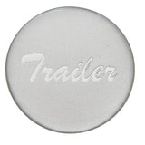 Air Brake Trailer Knob Pin Mount Silver Glossy Sticker 1 1/2" Tall UP#23347
