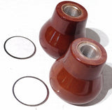 Tractor Trailer Wood Knobs Air Valve Brakes Stainless Plaque UP#23358-23359