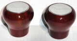 Tractor Trailer Wood Knobs Air Valve Brakes Stainless Plaque UP#23358-23359