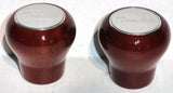 Tractor Trailer Wood Knobs Air Valve Brakes Stainless Plaque UP#23358-23359