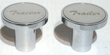 Air Brake Valve Control Knobs Tractor/Trailer Screw On Stainless GG#23364-23365