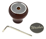 UP Dash Control Knob Washer 1" Stainless Steel Sticker Wood Knob #23379 Each