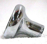 Deluxe Air Brake Knob Screw-On Tractor Black Glossy 1 3/4" Chrome Knob UP#23400
