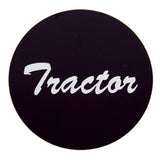 Deluxe Air Brake Knob Screw-On Tractor Black Glossy 1 3/4" Chrome Knob UP#23400