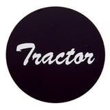 Deluxe Air Brake Knob Screw-On Tractor Black Glossy 1 3/4" Chrome Knob UP#23400