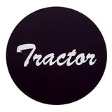 Deluxe Air Brake Knob Screw-On Tractor Black Glossy 1 3/4" Chrome Knob UP#23400