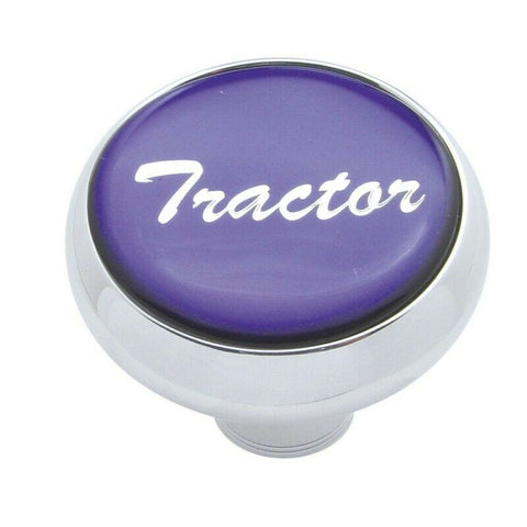 Deluxe Air Brake Knob Screw-On Tractor Purple Glossy 1 3/4" Chrome UP#23403