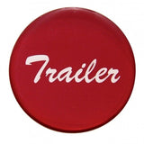 Deluxe Air Brake Knob Screw-On Trailer Red Glossy 1 3/4" Chrome Knob UP#23410