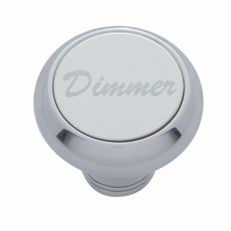 Deluxe Dimmer Dash Knob Stainless Steel Plaque For 1/4" Shaft Hex Screw UP#23490