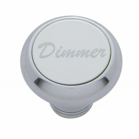 Deluxe Dimmer Dash Knob Stainless Steel Plaque For 1/4" Shaft Hex Screw UP#23490