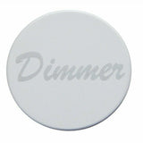 Deluxe Dimmer Dash Knob Stainless Steel Plaque For 1/4" Shaft Hex Screw UP#23490