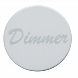 Deluxe Dimmer Dash Knob Stainless Steel Plaque For 1/4" Shaft Hex Screw UP#23490