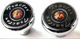 Tractor Trailer Knob Set Air Brakes Screw on Amber Jewel Chrome UP21510-23516