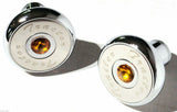 Tractor Trailer Knob Set Air Brakes Screw on Amber Jewel Chrome UP21510-23516