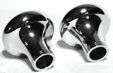 Tractor Trailer Knob Set Air Brakes Screw on Amber Jewel Chrome UP21510-23516