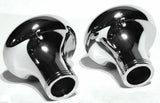 Tractor Trailer Knob Set Air Brakes Screw on Amber Jewel Chrome UP21510-23516