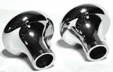 Tractor Trailer Knob Set Air Brakes Screw on Amber Jewel Chrome UP21510-23516