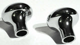 Tractor Trailer Knob Set Air Brakes Screw on Blue Jewel Chrome UP21511-23517