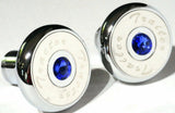 Tractor Trailer Knob Set Air Brakes Screw on Blue Jewel Chrome UP21511-23517