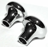 Tractor Trailer Knob Set Air Brakes Screw on Blue Jewel Chrome UP21511-23517