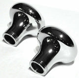 Tractor Trailer Knob Set Air Brakes Screw on Blue Jewel Chrome UP21511-23517
