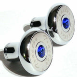 Tractor Trailer Knob Set Air Brakes Screw on Blue Jewel Chrome UP21511-23517