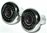 Tractor Trailer Knob Set Air Brakes Screw on Purple Jewel Chrome UP#23514, 23520