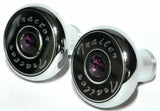 Tractor Trailer Knob Set Air Brakes Screw on Purple Jewel Chrome UP#23514, 23520