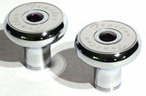 Tractor Trailer Knob Set Air Brakes Screw on Purple Jewel Chrome UP#23514, 23520